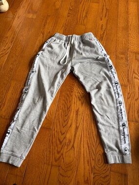 Champion Gray Logo-Trim Men's Joggers